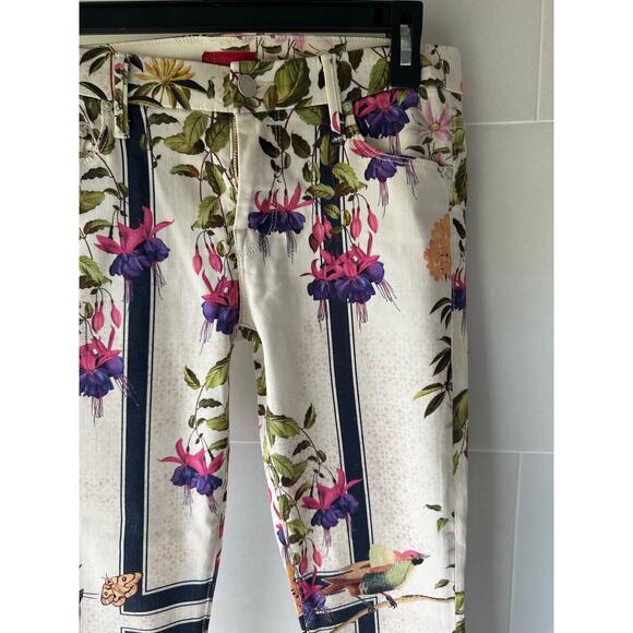 Mother The Looker "back to the good fortune diner" bird print multicolored Jean - Picture 6 of 11